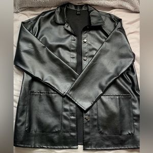 SHEIN leather coat